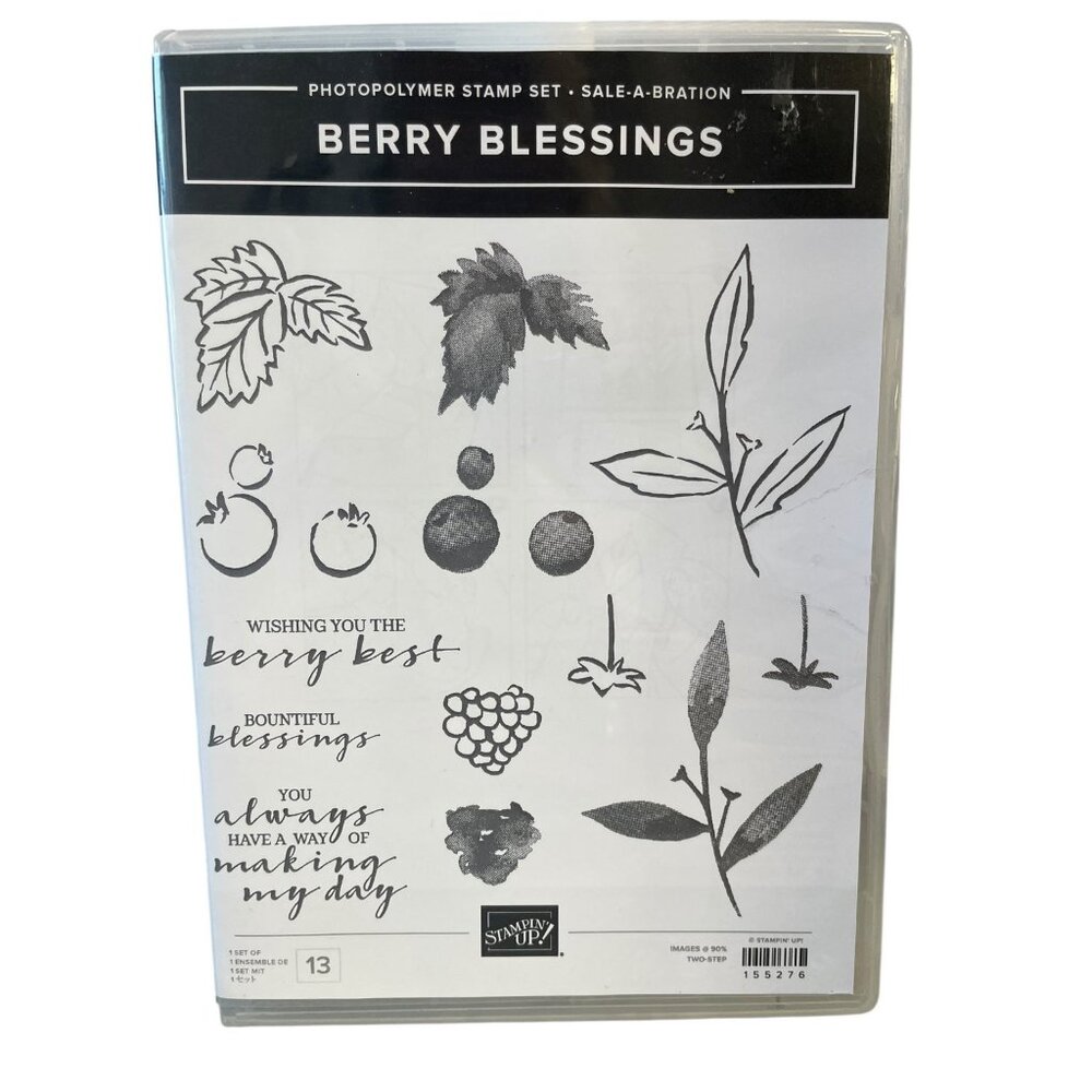 Stampin' Up! "Berry Blessings" Photopolymer Stamp Set Floral‎ Layering